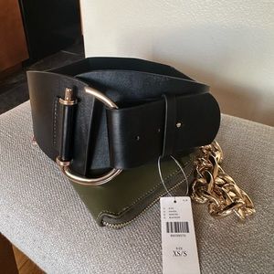 A Anthropology black adjustable belt